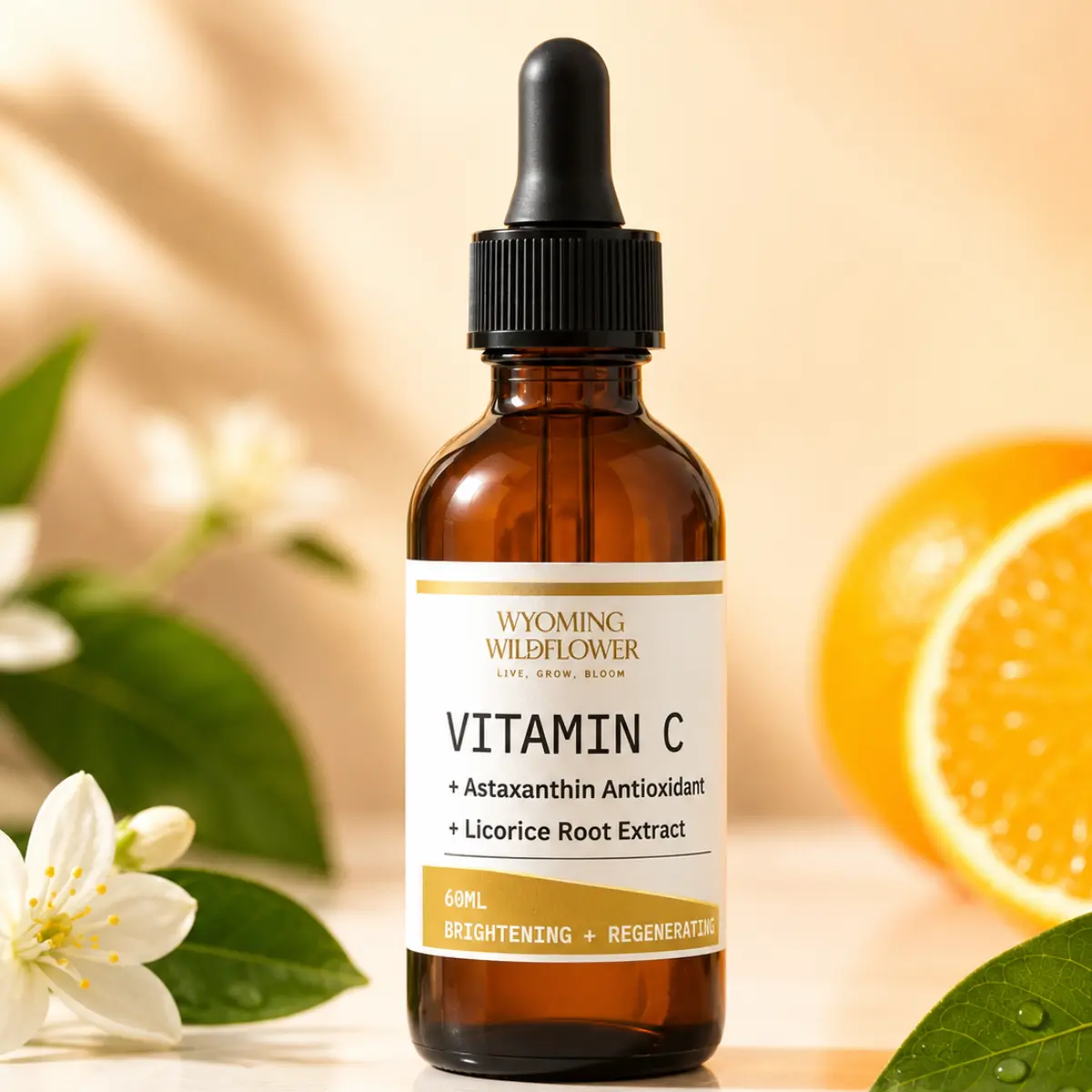 Vitamin C + Licorice Root + Astaxanthin | Brightening | Even Skin Tone | Reduces Redness | Radiant Skin | Powerful Antioxidant