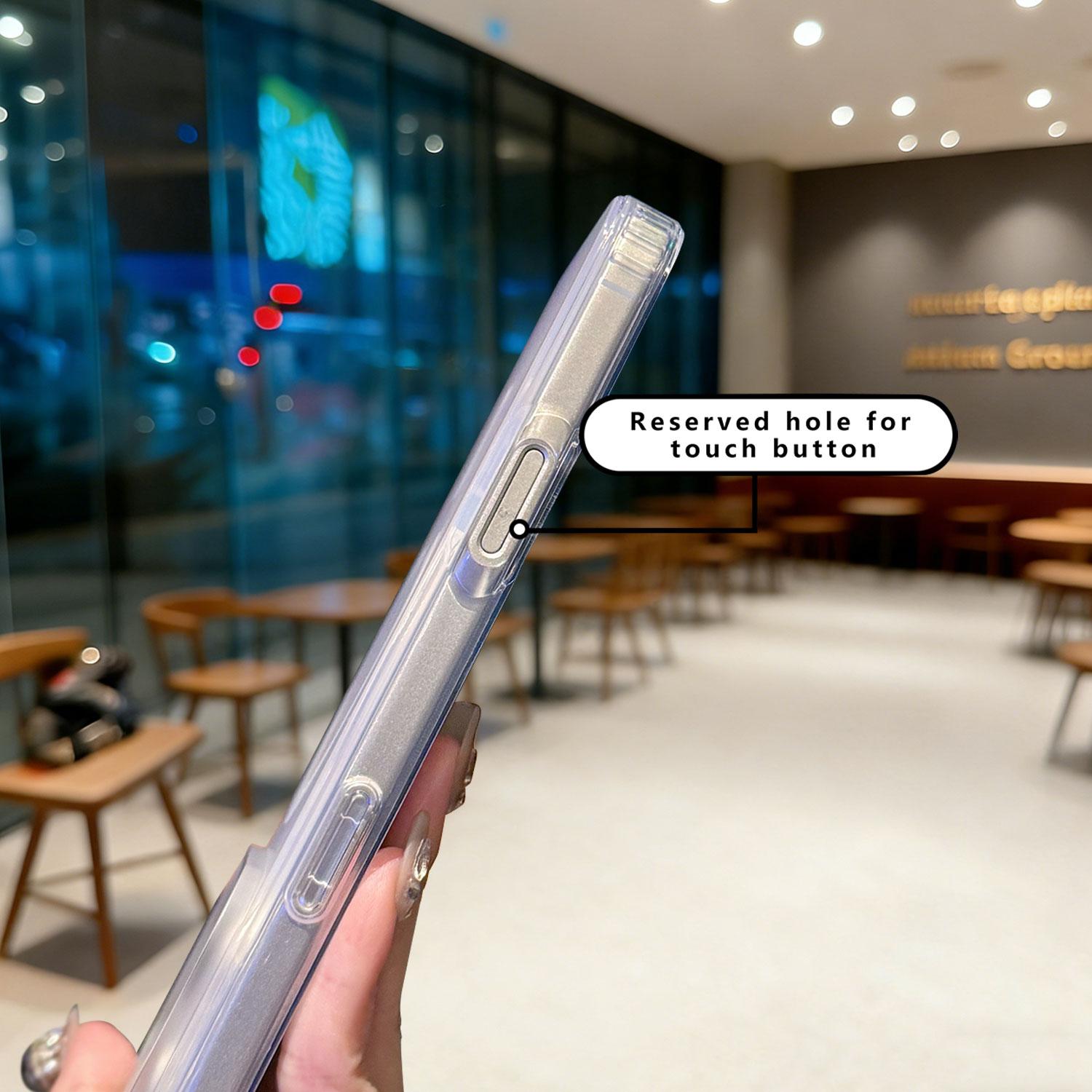 Laser PrismGlow Color-Shift Iridescent Clear Phone Case, Sparkly Cute Design, MagSafe Magnetic Cover for iPhone 17 16 15 14 13 12 Pro Max