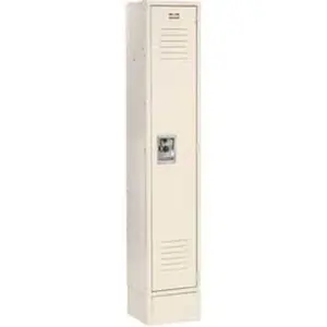 Global Industrial 254119TN 12 x 18 x 72 in. Single Tier Infinity Locker with 1 Door Ready to Assemble, Tan