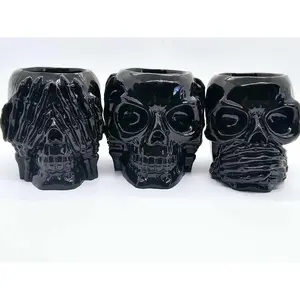 See Hear Speak No Evil Epoxy Planter/Shot Glass Set of 3 FDA Compliant Epoxy