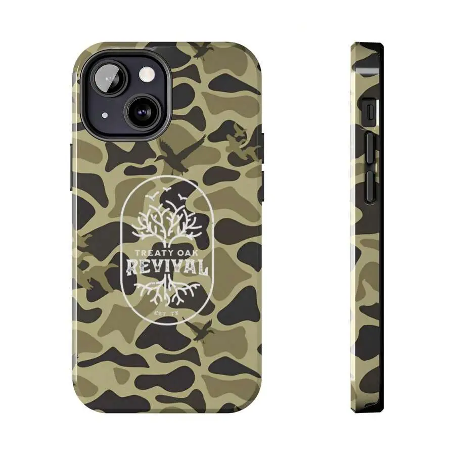 Treaty Oak Revival Camouflage Phone Case, Ol School Waterfowl Camo  Aesthetic For IPhone 16 15 14 13 12 11 X 8 Plus, Durable, Hunting Gifts -  TikTok Shop