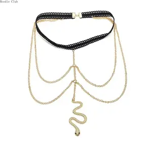 Y2K Rhinestone Scorpion Body Chain Set for Women, Edgy Snake Arm Cuff Finger Bracelet Leg Chain Jewelry, Trendy Sweet Punk Statement Accessories, Festival Party Outfit Styling, Streetwear Fashion Body Jewelry for Daily and Vacation Look