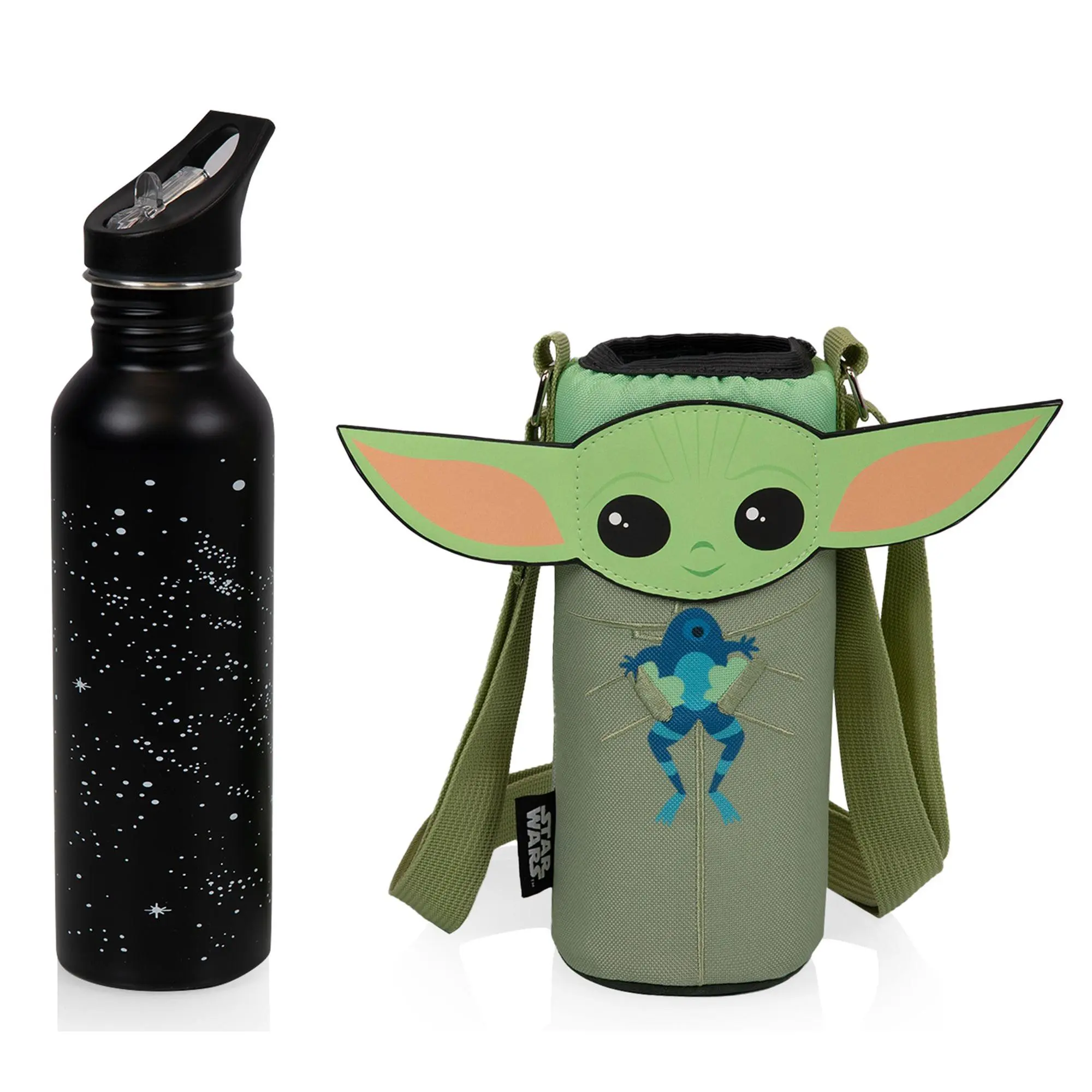 Mandalorian The Child Star Wars Bottle Cooler Tote with Bottle