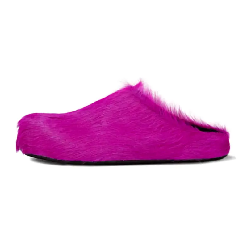 Marni 'Fussbet Sabot' fuchsia slide