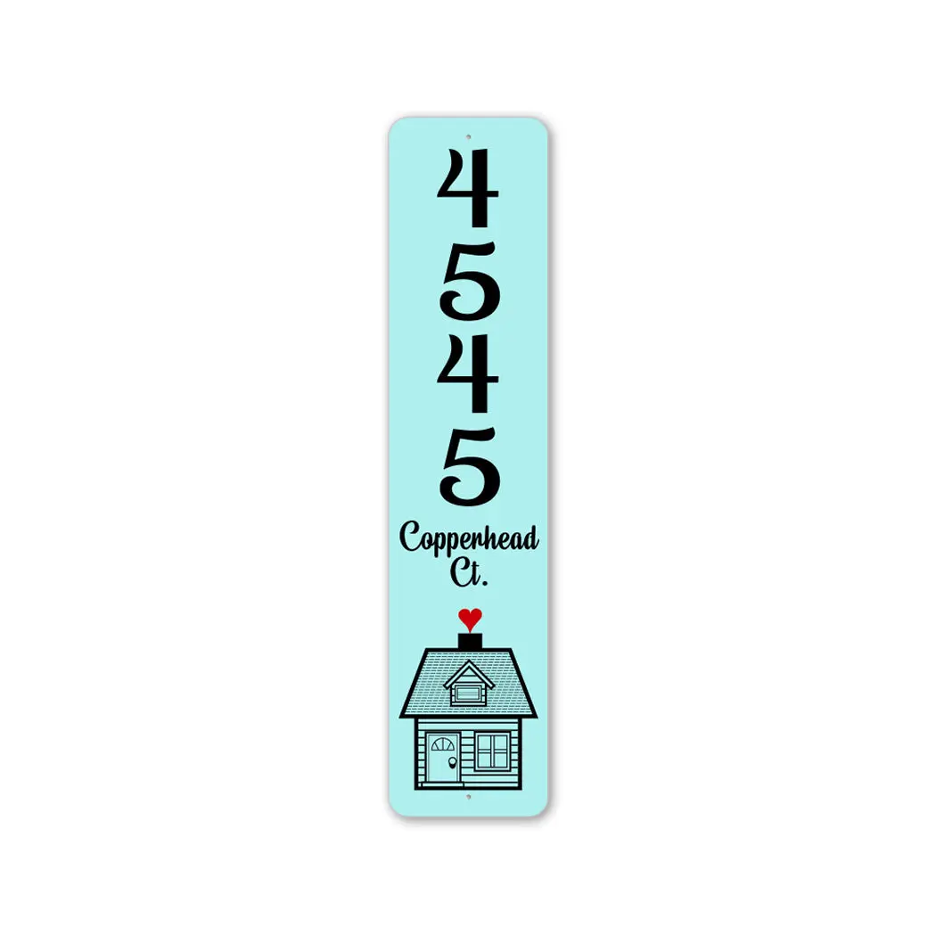 Vertical Street Name Sign