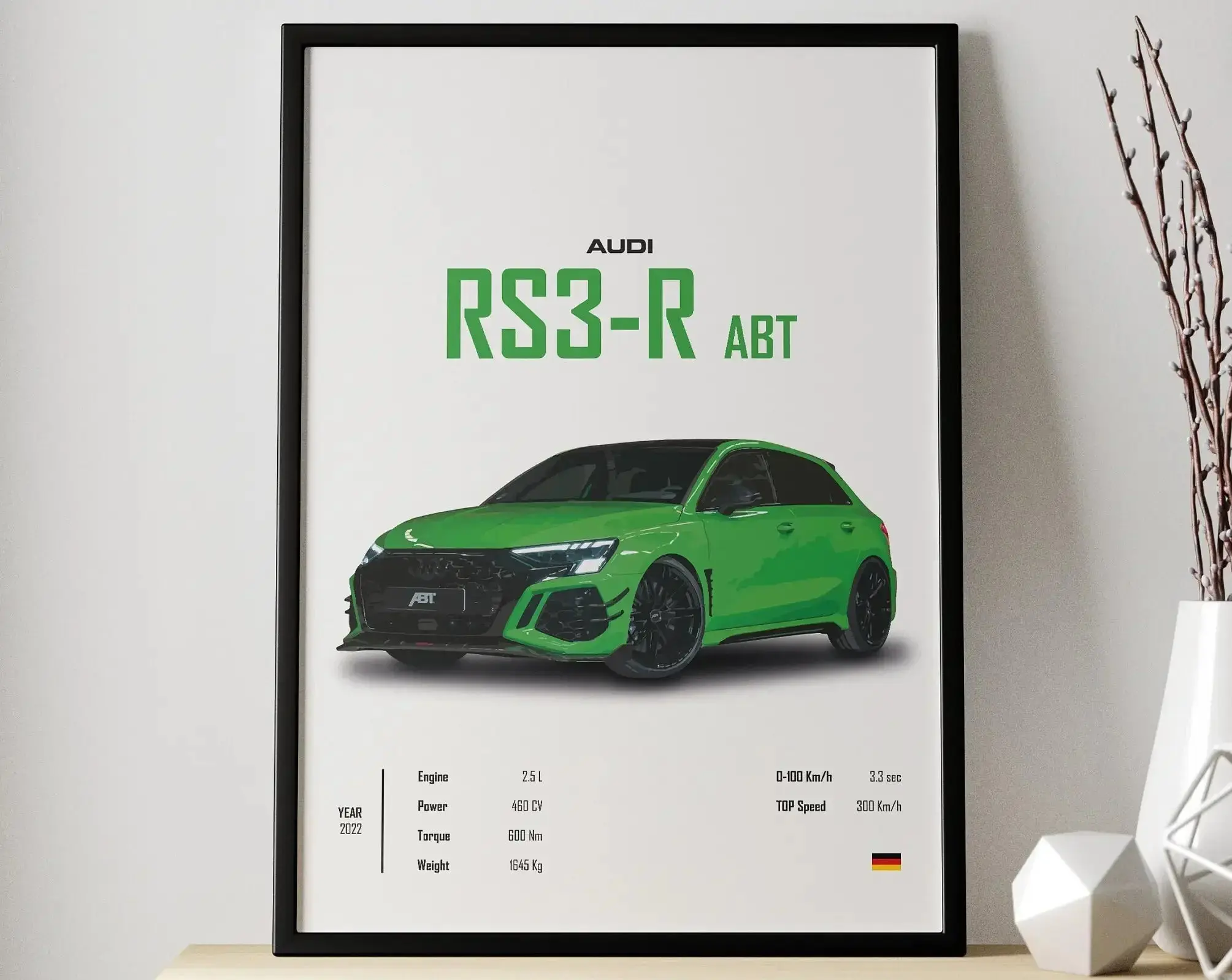 Audi RS3-2 ABT Supercar Poster