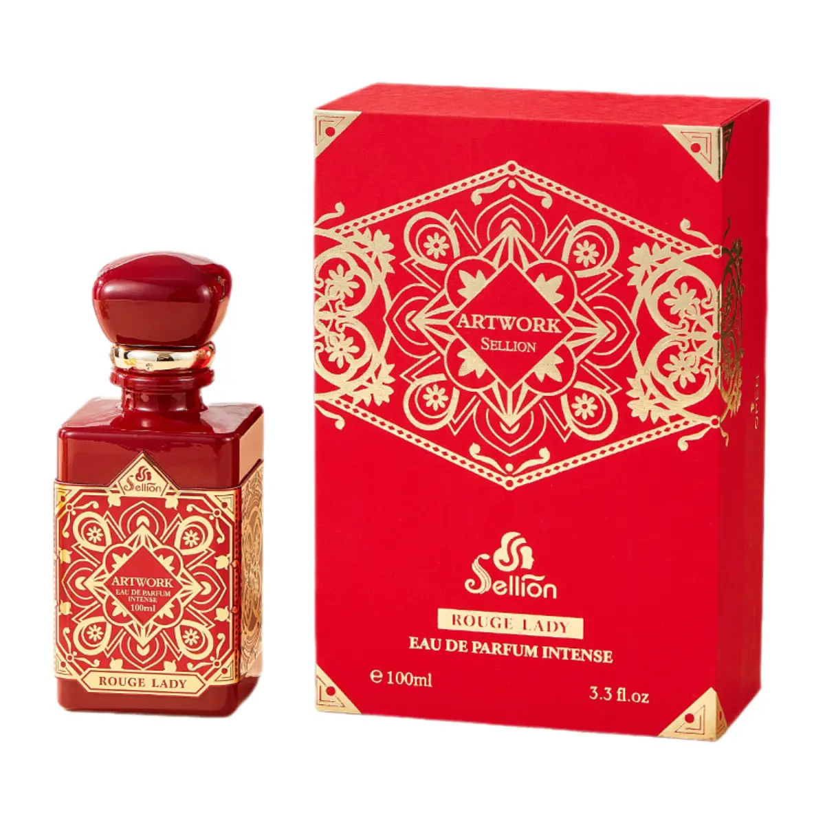 Sellion Rouge Lady EDP Women's Perfume - Oriental Vanilla Scent Regular Edition Liquid Fragrance for Adults, Long-Lasting, 3.3Oz/100ML, Women Perfumes, All Seasons, Vanilla Perfume, 3 To 3.9 Fl Oz