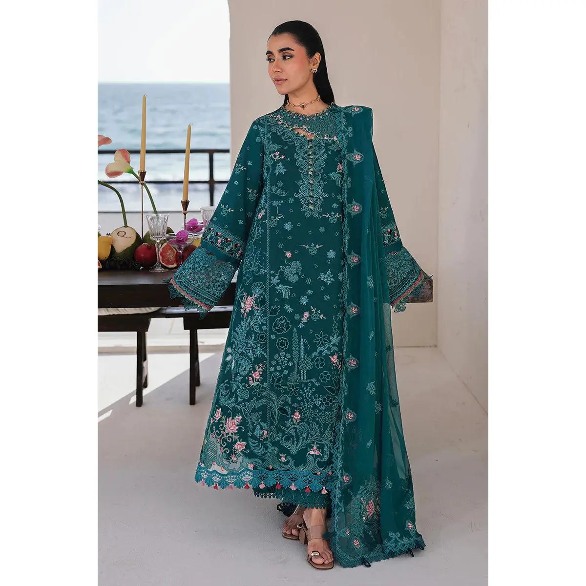 Qalamkar - SA-04 Elif Three Piece Lawn