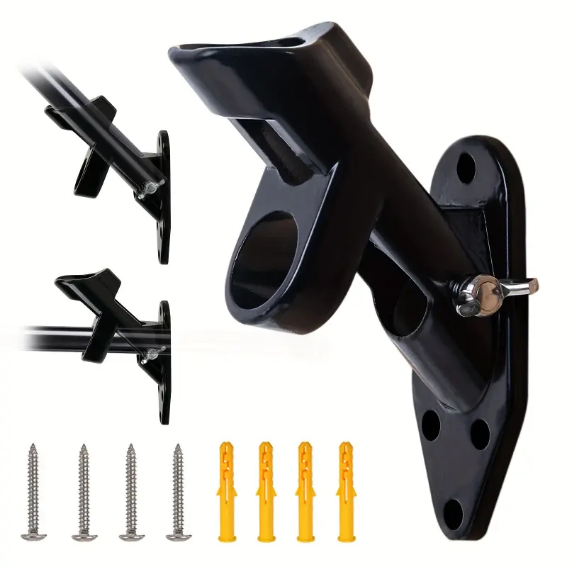 [2-Position] Flag Pole Holder Bracket |   1pc |   Aluminum Alloy |   2-Position Wall Mounting |   For 1" Flagpole