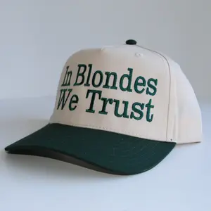 In Blondes We Trust Official The OG Cream & Green Hat