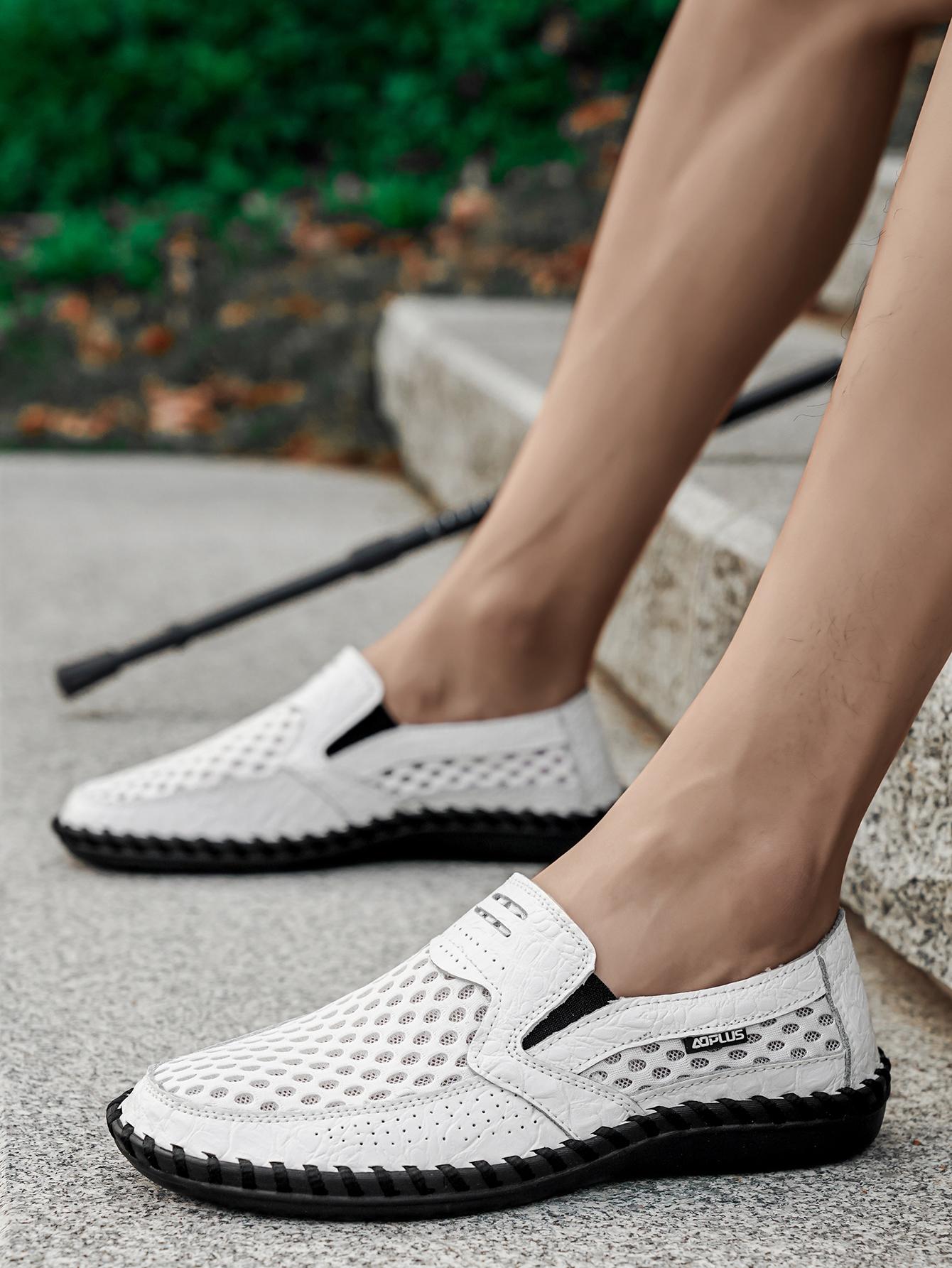 Boss Loafers with Secret Comfort​| Croc-print luxury with hidden airflow 3D mesh.3-second slip-on.Your stealth upgrade from meetings to private time
