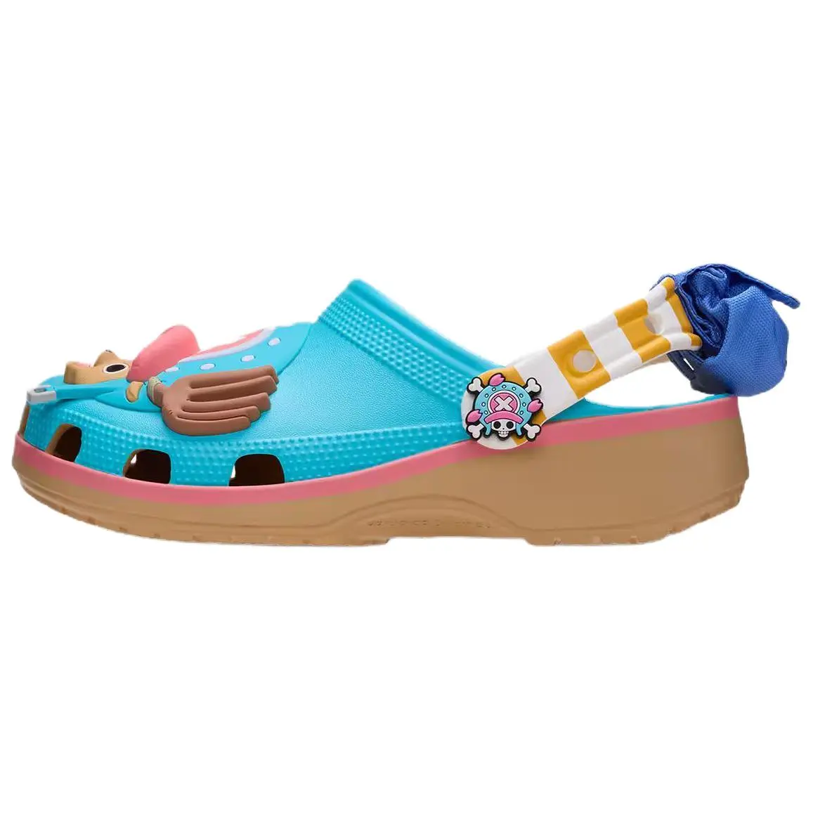 Men's Crocs Classic Clog - 'Tony Tony Chopper' 1-Piece Colorblock Shoe, Lightweight Soft Reindeer Theme Footwear with EVA Foam Footbed, Rubber Sole, Unisex Sizes for Casual Summer Sports Wear