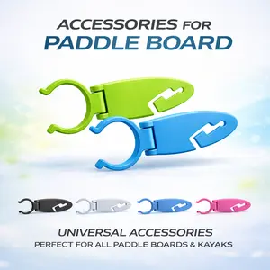2-Pack Paddle Board Fin Clips Surfboard Fin Buckle Clips for Paddle Board Fixing Clamps Expandable Kayak Accessories for Water Sports Fits Most Boards Youth Teen Surfing Gear