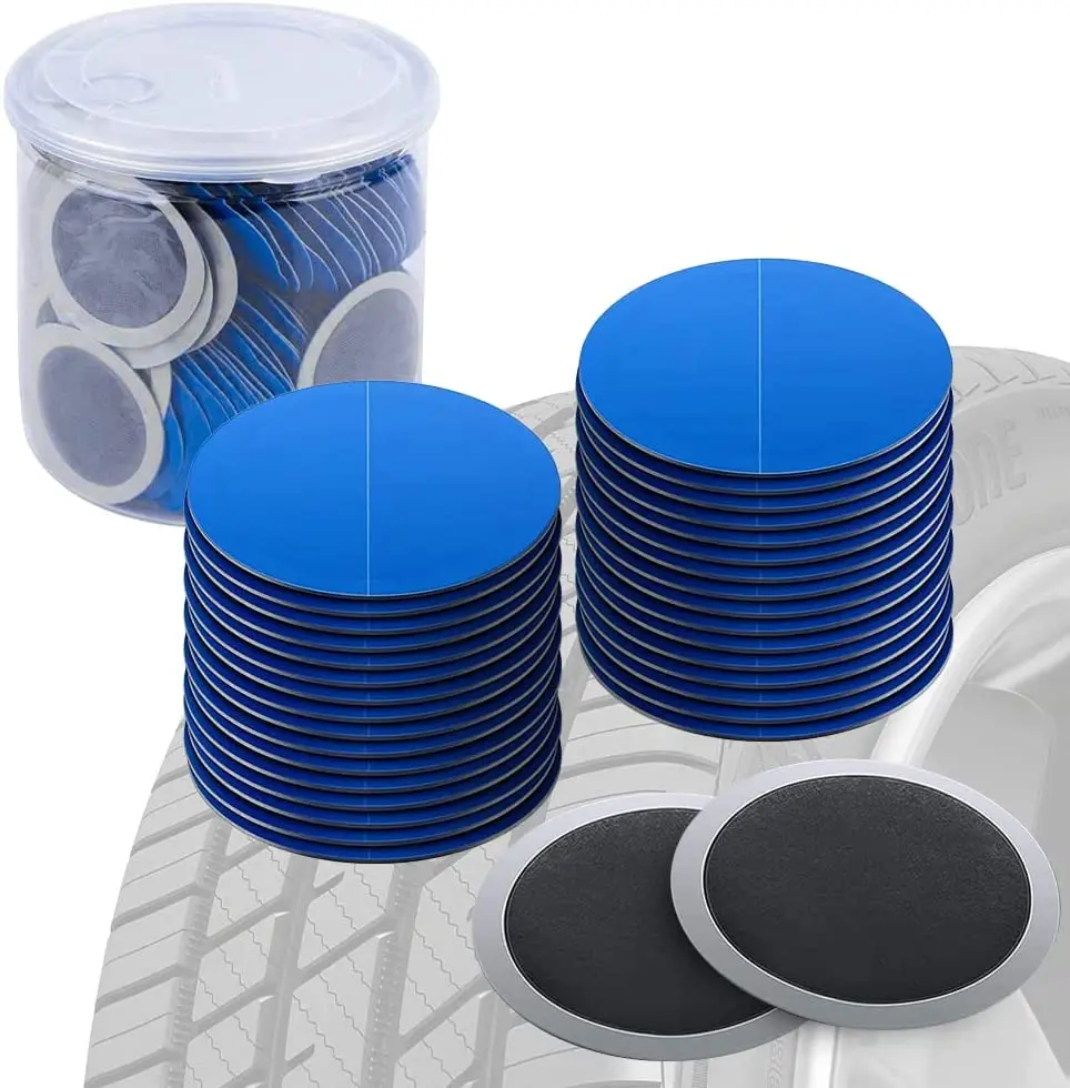 80PCS 58Mm Tire Repair Patch, Tire Patch Kit, Tire Patches, round Tub