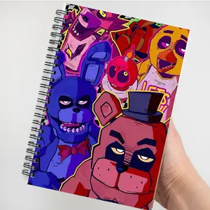 1pc A5 inch Halloween-themed notebook with a neon glow cover featuring scary character designs. It is the perfect choice for Halloween parties and everyday use, ideal for school, office, or as a gift for horror fans, Creative Office Notepad.