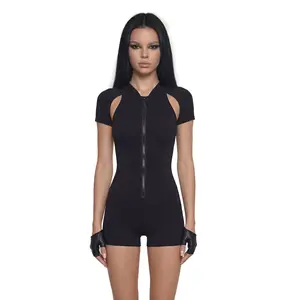 Neo Cut Out Hooded Romper