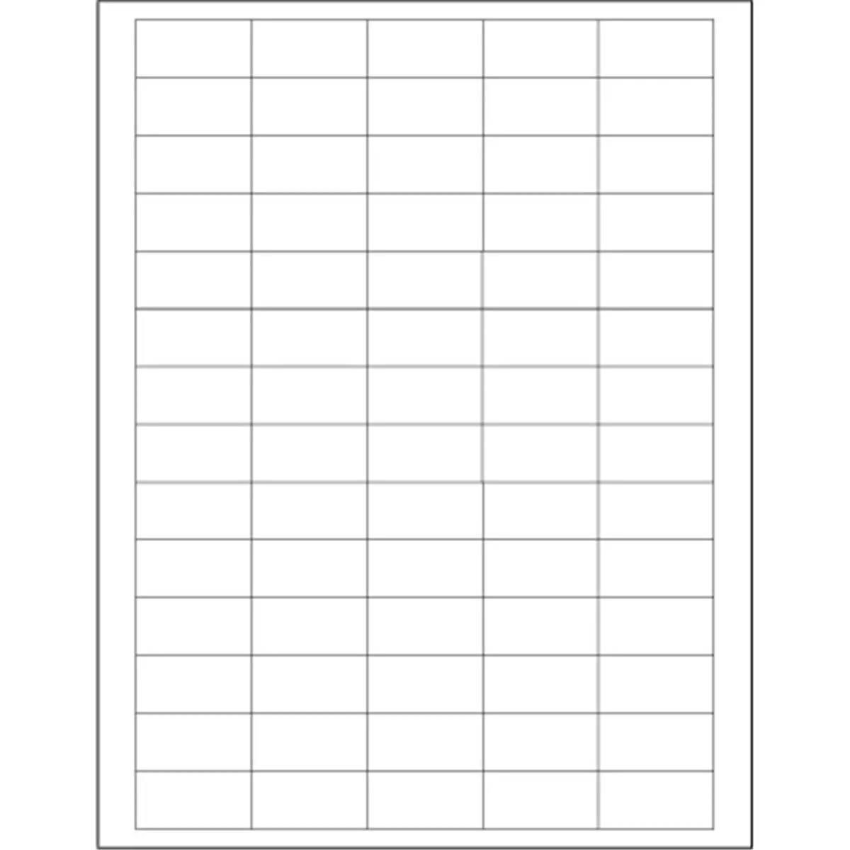 212 MAIN 1.5x0.75in Rectangular Blank Stickers, 7000-Pack Permanent Self Adhesive Decal for Laser & Ink Jet Printers, Office Stationery Supplies