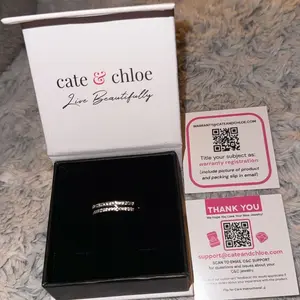 Product Review of Cate & Chloe Bianca 18k White Gold Plated 25mm Hoop Earrings for Women – 34 Simulated Diamond Crystal Hoops – Hypoallergenic, Lead & Nickel Free Lightweight Earrings with Secure Latch Back – Premium Gift Box Included, American Owned Brand from A**a