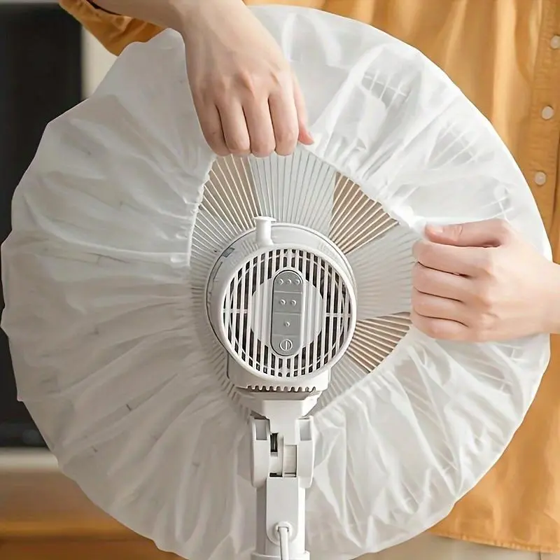 1pc Electric Fan Dust Cover, Dustproof Protective Fan Cover for All Seasons, Anti-Dust Shield for Home & Office, Easy to Use, Universal Fit, Must-Have Fan Accessory