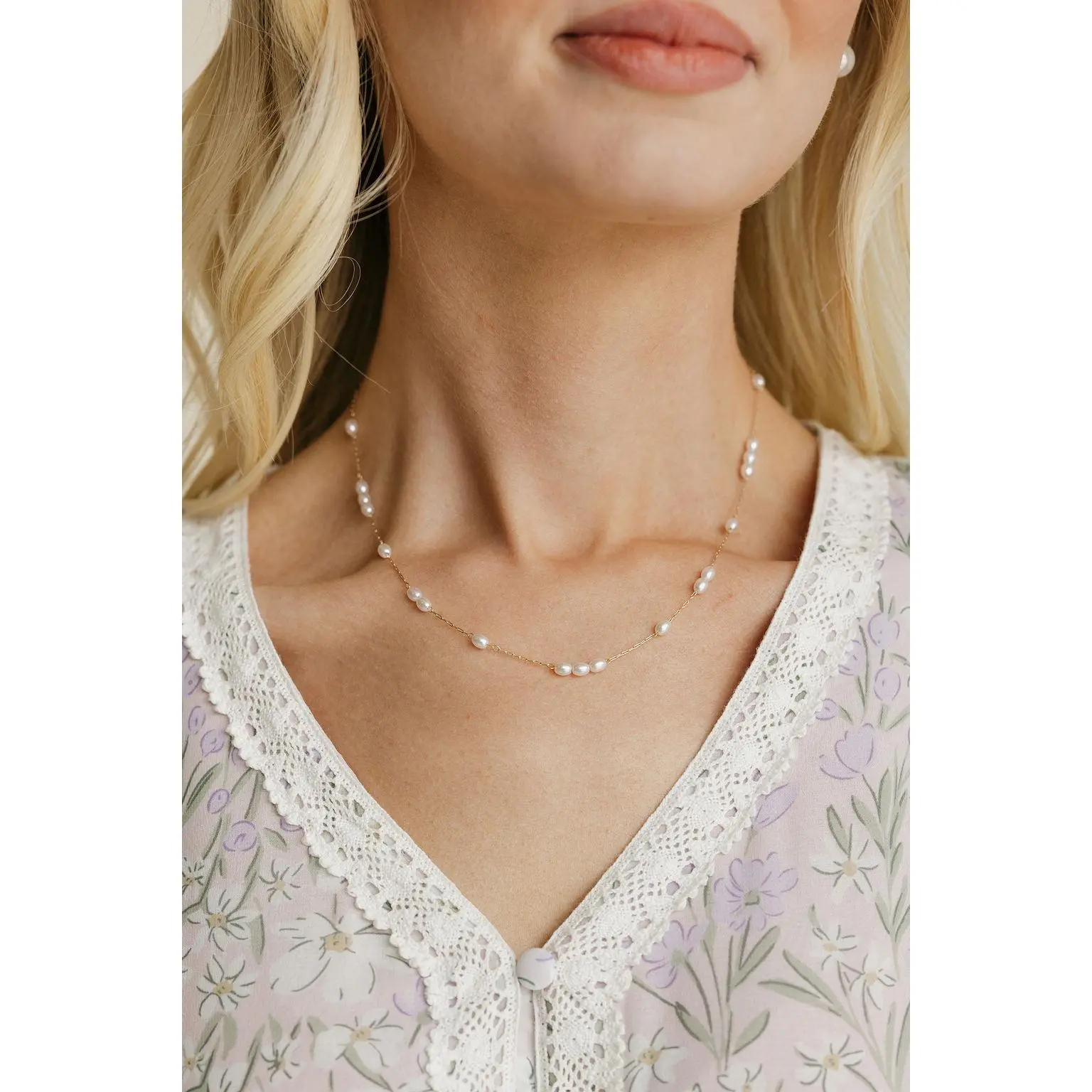 Persephone Pearl Necklace-Gold