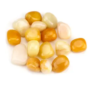 Cherry Tree Collection | Polished Gemstone Nuggets | 1/2 Pound (Yellow Jade)