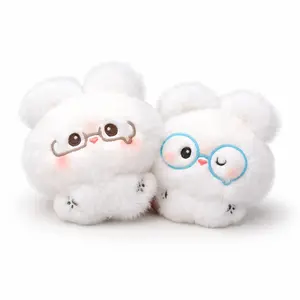 Mini Cloud Bunny Plush Keychain