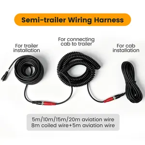 4 Pin Backup Camera Aviation Extension Cable,Coined Aviation Cable For Semi-trailer Truck