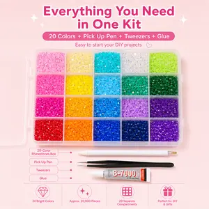 [Summervibes】 DIY DiamondKit, ArBedazzling Kit with 3mm MixedResin Rhinestones. Nail ArtaSupplies.DIY Diamond Bedazzling Kitwith 3mm Mixed Resin RhinestonesPerfect for DIY Crafts, Clothing, NailArt Supplies.Jewely, GlitterDecorative Nails