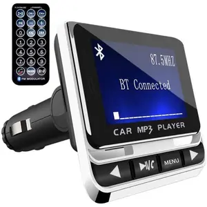 FM Transmitter for ,   Radio Adapter, Handsfree Auto Kit with Remote Control, MP3 Music Player Support USB Charger   Assistant U Disk/TF Card/Aux