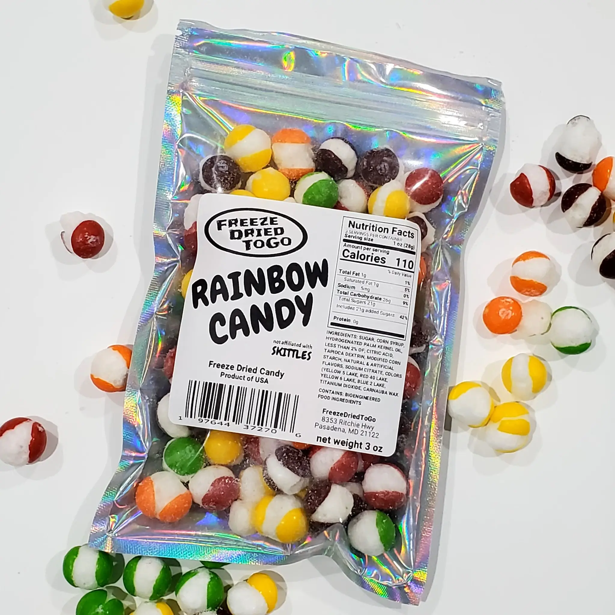 3oz Freeze Dried RAINBOW CANDY