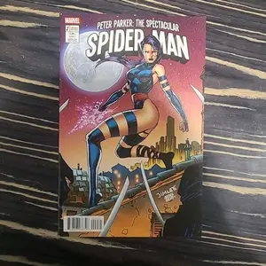 peter parker spectacular spiderman 2 jim lee variant psylocke