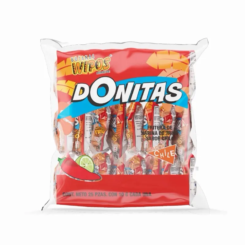 Wipo Donitas (25-Pack) Chile-Lemon Flavored Snacks