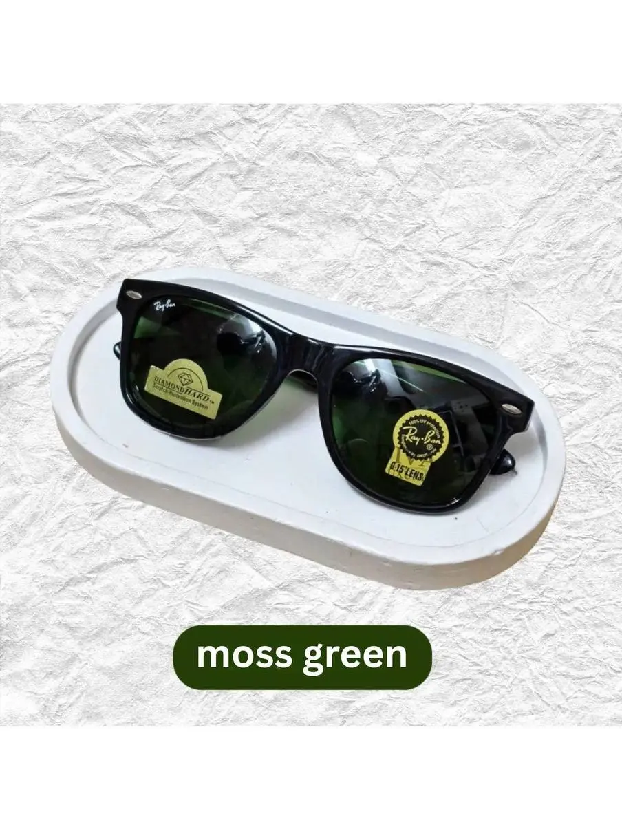 Ray-Ban Rectangle Polarized Sunglasses for Men & Women | UV400 Metal Frame Driving Fishing Travel Outdoor Eyewear