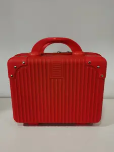 1pc  Women's Makeup Box Solid Color Suitcase Zipper Closure Fashionable, Versatile, Casual and Simple Suitable for Daily Commuting, Business Travel, Family Makeup Storage Women's Makeup Travel Cosmetic Bag
