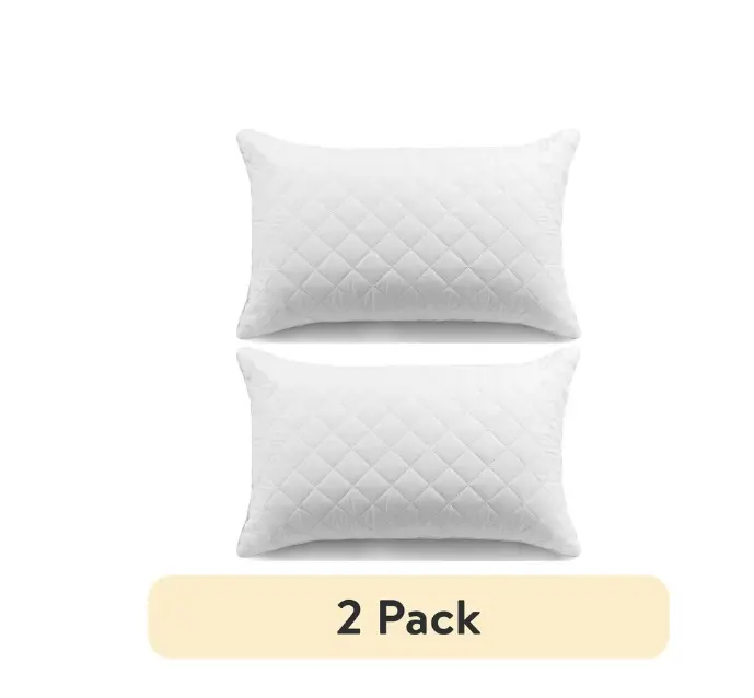 Brushed Microfiber Foam Cluster King Bed Pillow Pack of 2 - White, 2 Pack