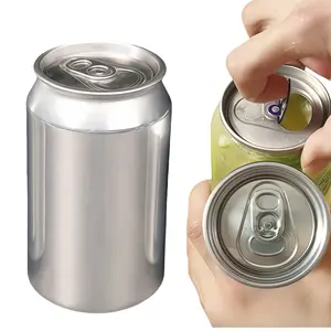 100-Pack 330ml (11oz) Empty Aluminum Cans with Lids, Commercial Grade Pop-Top Cans for Home Brewing Beer, Craft Soda & Iced Coffee, work with Can Sealer Machines