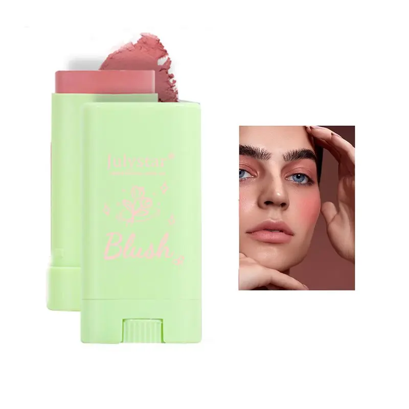 Blush Stick, Natural Matte Blush For Daily Makeup, Lightweight Blush, Soft Color Shadow, Suitable For All Skins, Cosmetic, Lightweight Natural Look