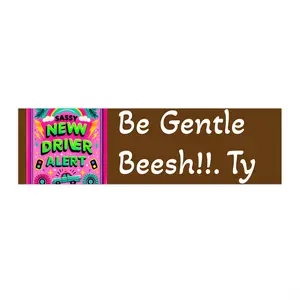 Sassy New Driver Alert Bumper Stickers | Fun Car Décor, New Driver Gift, Road Trip Accessories, Car Safety Reminder, Unique Gift Idea
