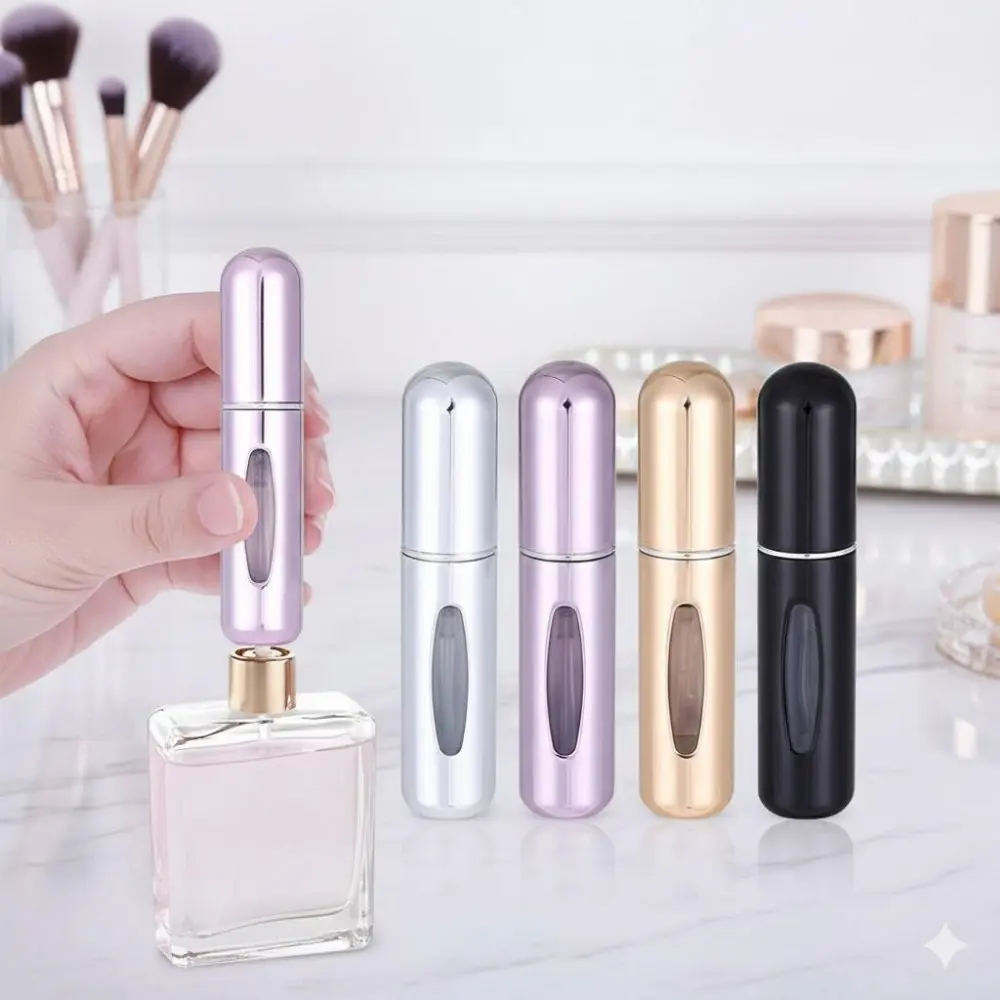 Mini Refillable Perfume Atomizer 5ml, Compact Leak-Proof Travel Sprayer for Airplane, Ideal Gift for Men Women Friends Couples Family