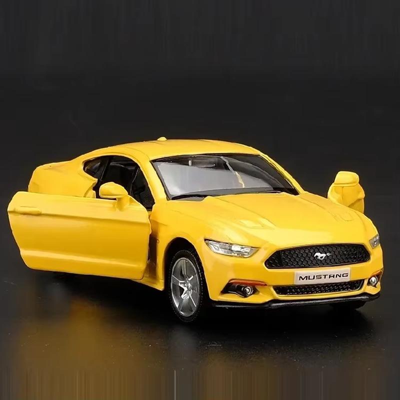 1:36 Mustang GT Toy Car Model Replica Scale Generic Metal Diecast Miniature Art Vehicle Figure Collection Xmas Gift Boy Toy