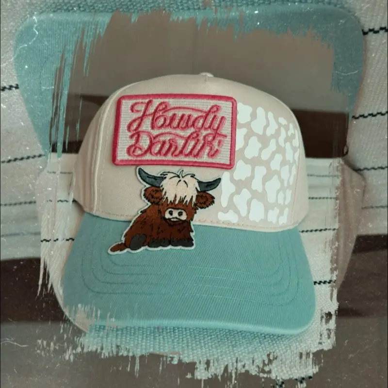 Cow-Themed Fashion Hat for Daily Wear, Cute Animal-Print Accessory