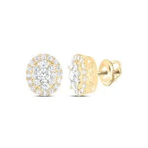 1Ctw-Dia Ana M Elite Fashion Oval Stud Earring