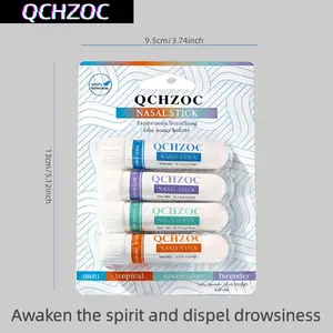 QCHZOC Nose Patch: Liberate Your Nose | Essential Oil Aromatherapy Inhaler with Fresh Peppermint and Eucalyptus Fragrance Portable Non Drug Nose Patch, 4-pack, Awakens Spirit, Dispels drowsiness, and Restores Sensory Vitality tiktokshopspringglowup