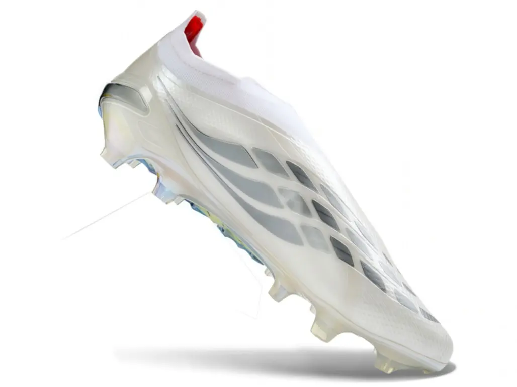 Reinforced Curved Conical Stud Transparent Outsole Offers Powerful Grass Traction, Prevent Slipping During Sprint & Hard Shot