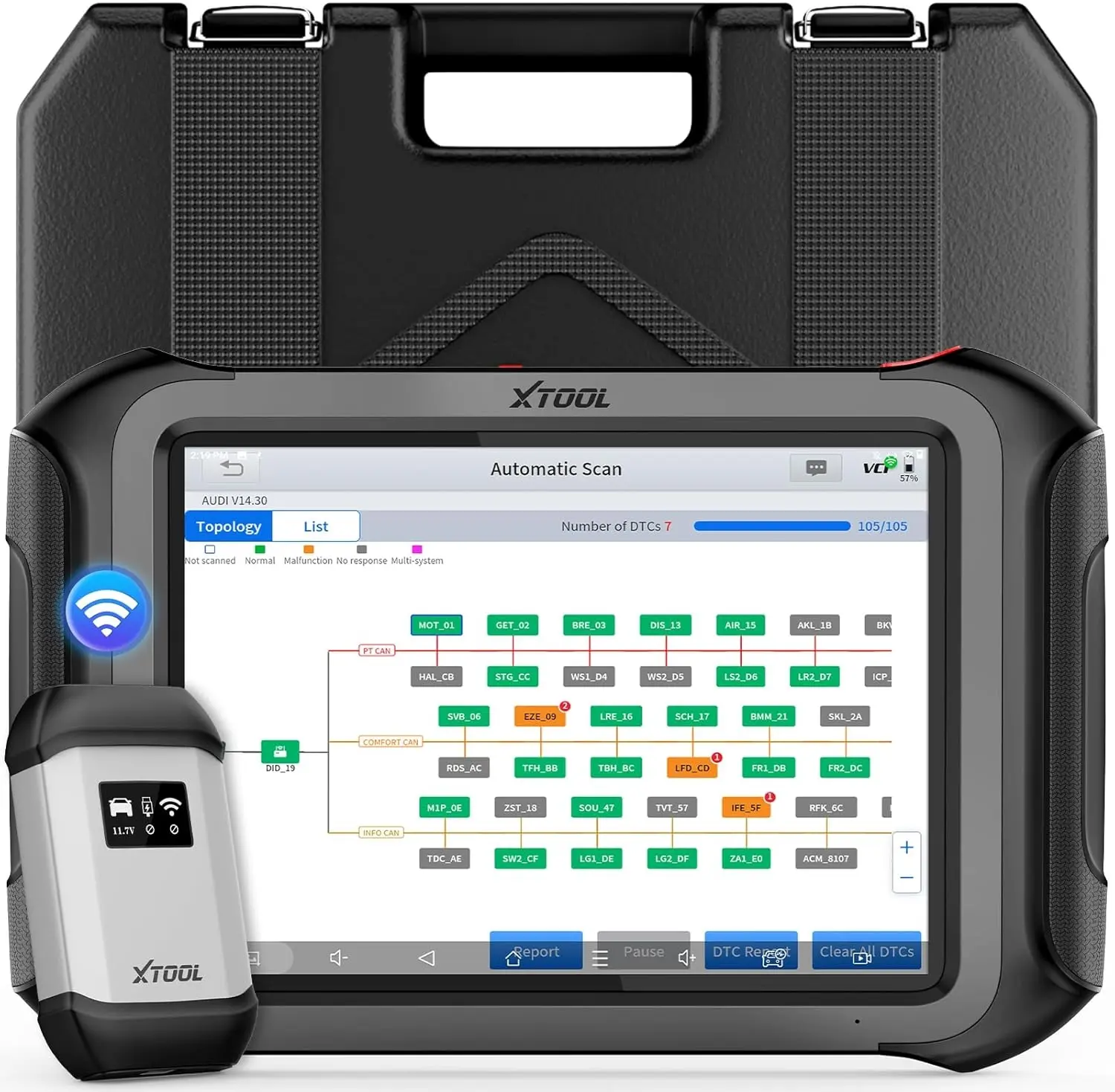 [Summervibes] XTOOL D9 MAX Vehicle OBD2 Scan Tool Code Readers & Scanners - J2534 ECU Programming Tool, Key Programmer, USB Rechargeable Multimeter, Father's Day Gift