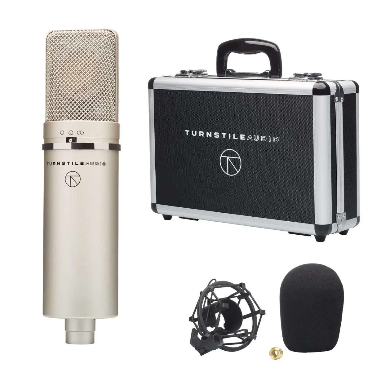 Turnstile Audio Concourse Series TAC1100 Multi-Pattern Condenser Microphone with Cardioid Capsule, XLR Output