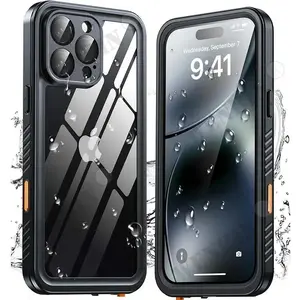 IP68 Waterproof Case For iPhone 16 15 14 13 12 Pro Max Full Body Protective Cover Swim Underwater Diving Magsafe Magnetic Fundas