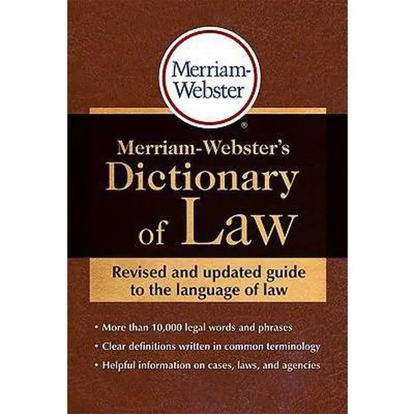 USED Book - Merriam-Webster's Dictionary of Law by Merriam-Webster (Paperback) - english
