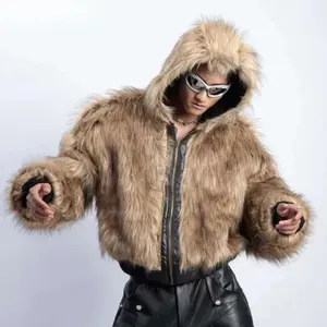 Static Cuff  American Style Men's Padded Jackets PU Leather Reversible Faux Fur Fleece Thickened Solid Color Loose Male Coats Tide