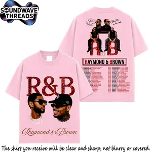 [SWT] The R&B Tour Date 2026: Raymond & Brown Premium 100% Cotton T-Shirt, R&B Music Duo Graphic Tee, Urban Hip Hop Soul Streetwear Shirt, Concert Tour Merch, Gift for R&B Fans, Vintage Music Tee